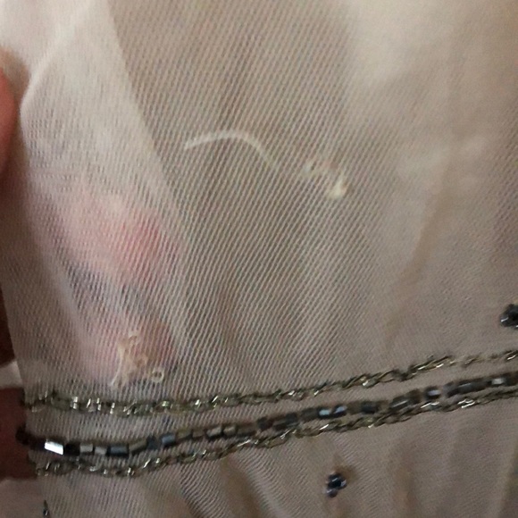 Cute sequence cream top fit xs/s - Picture 4 of 6